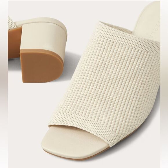 Everlane Shoes Glove Mule ReKnit Leather Bone Minimalist Neutral Womens 9.5 - Picture 4 of 11